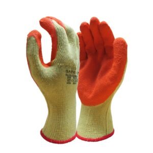 recycled polyester palm coated crinkle latex safet supplies