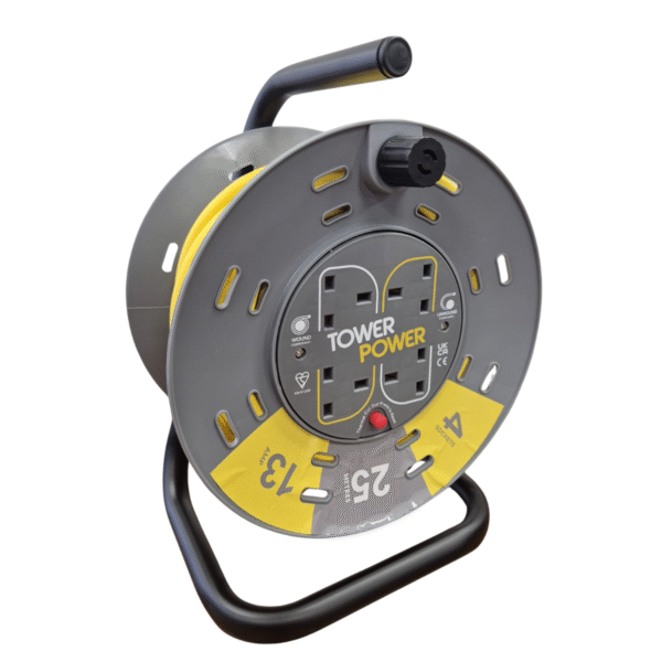 4 Socket 25 Metre 13 Amp Reel Pro Drum - Scaffolding Supplies | MPS Construction Supplies