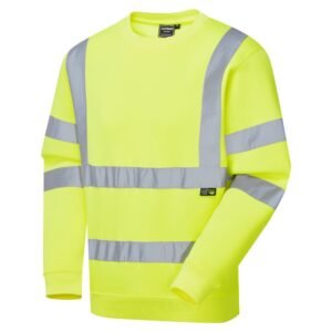 Supertouch Hi Vis Crew Neck Sweatshirt - Image 1